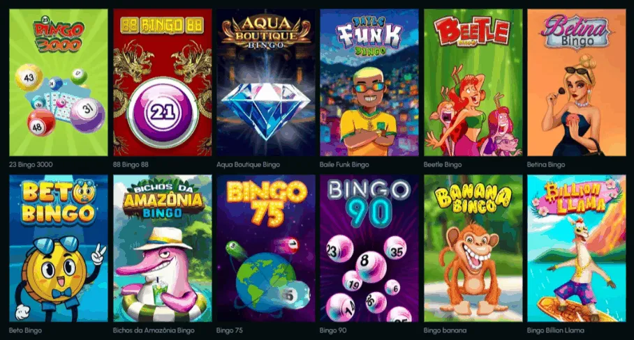 Auswahl an Bingo Spiele Bingo Spiele Auswahl